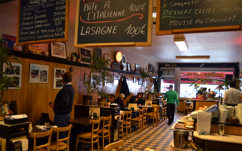 Intérieur de l'estaminet 'Tonio et Silvano'